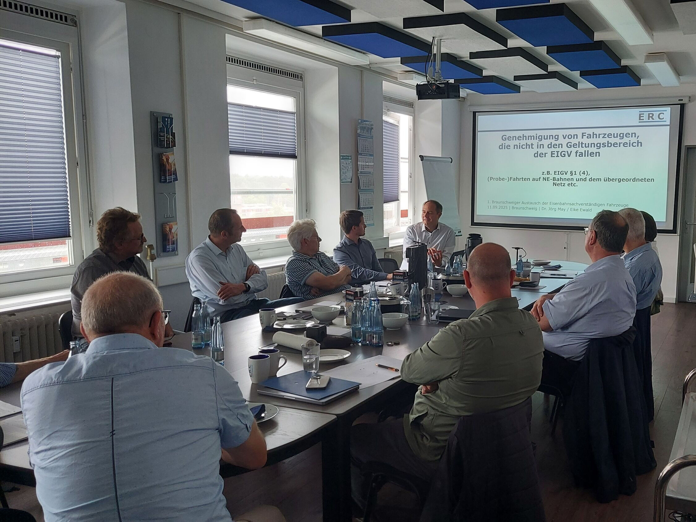 Zu Gast bei ERC: 1. Braunschweiger Austausch der Eisenbahnsachverständigen für Fahrzeuge in Nds