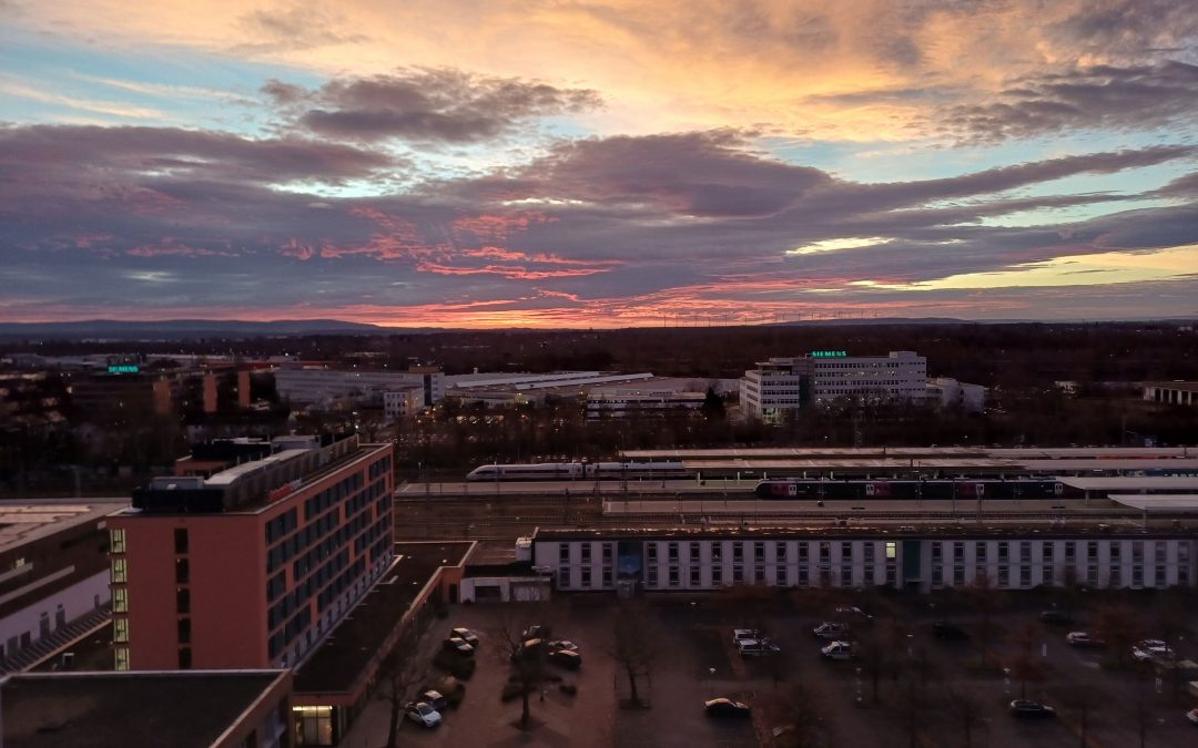 Montag. 12. Stock. Gute Aussicht. ☕️