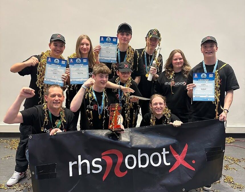 1. Platz des D-A-CH-Finales der FIRST LEGO League für rhsRobotX.🤖
