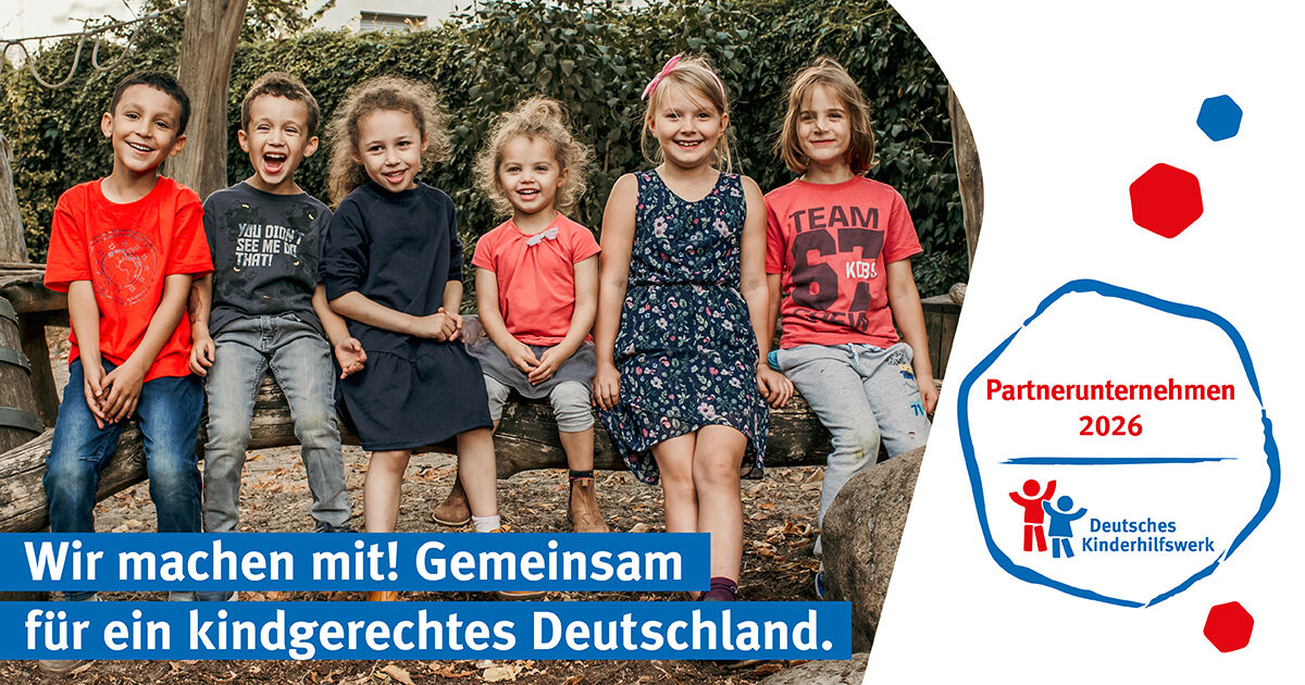 Die ERC.-Gruppe ist offizielles Partnerunternehmen des Deutsches Kinderhilfswerk e.V.